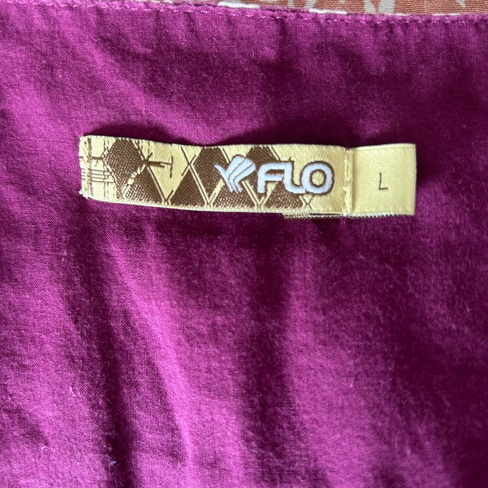 Purple  Buttoned Tank Top - Picture 3 of 5
